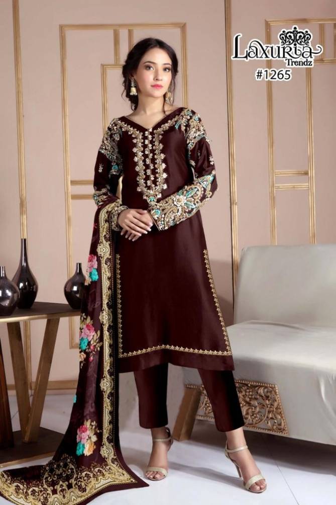Laxuria Trendz 1265 Readymade Pakistani Suits Catalog
